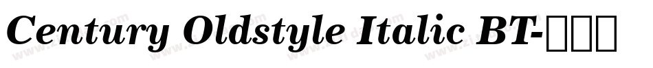Century Oldstyle Italic BT字体转换